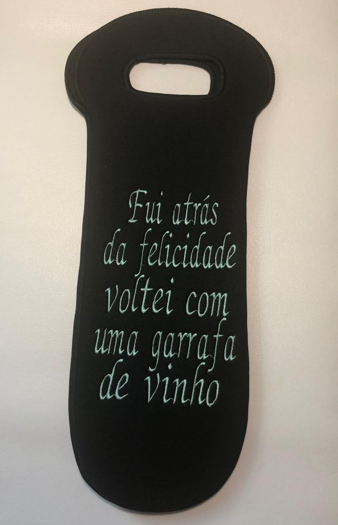 Capa de vinho Atrás da felicidade