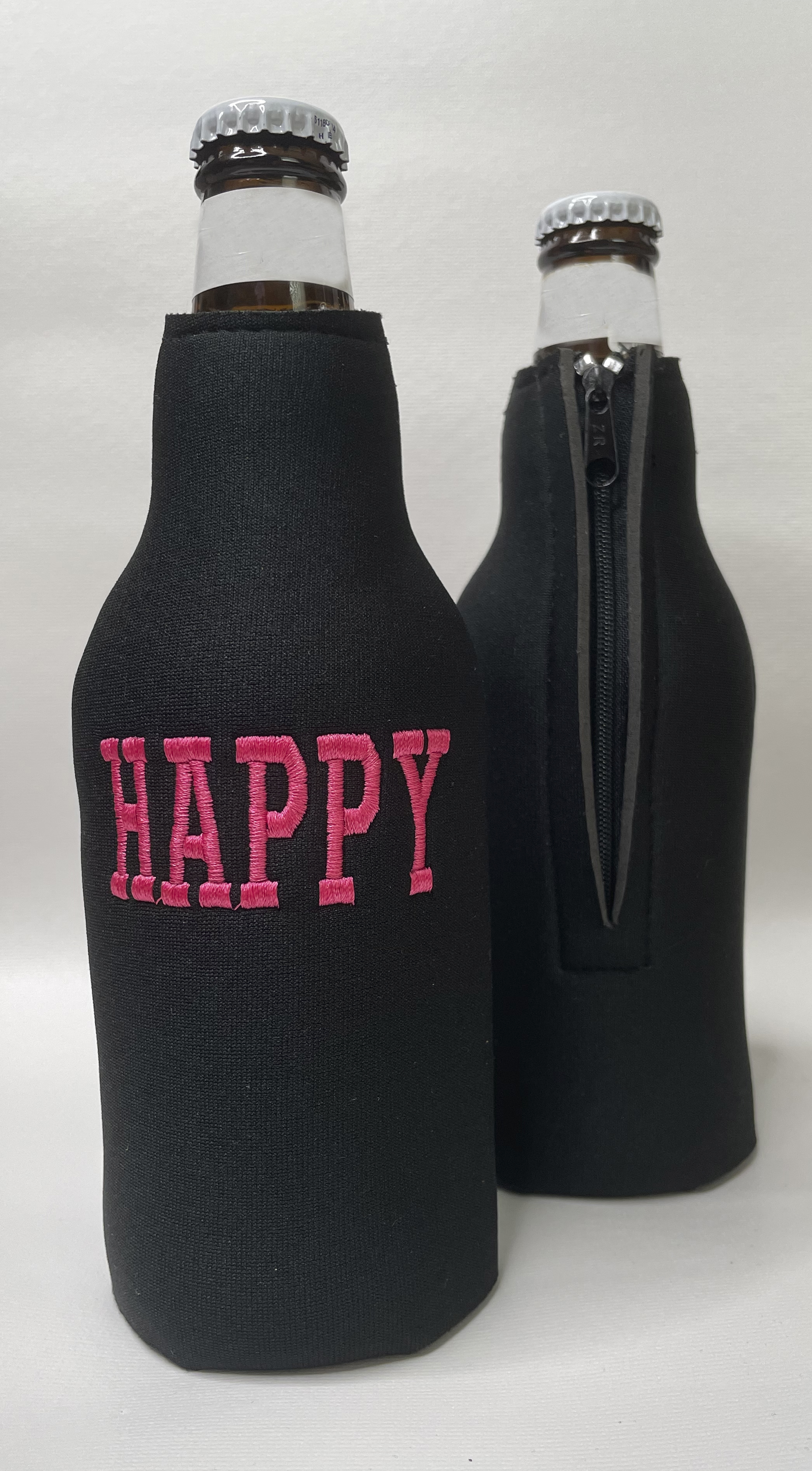 Capa de cerveja longneck HAPPY pink